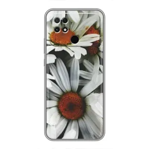 Чехол с ромашками на Xiaomi POCO C40 (Цветы Ромашки)