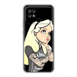 Чехол Стильные девушки на Xiaomi POCO C40 (Девушка обиделась)