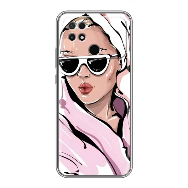 Чехол с рисунком «Девушка в халате» для Xiaomi POCO C40 Чехол с рисунком «Девушка в халате» для Xiaomi POCO C40
