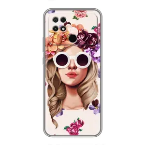 Чехол с картинкой Модные Девчонки Xiaomi POCO C40 (Девушка в очках)