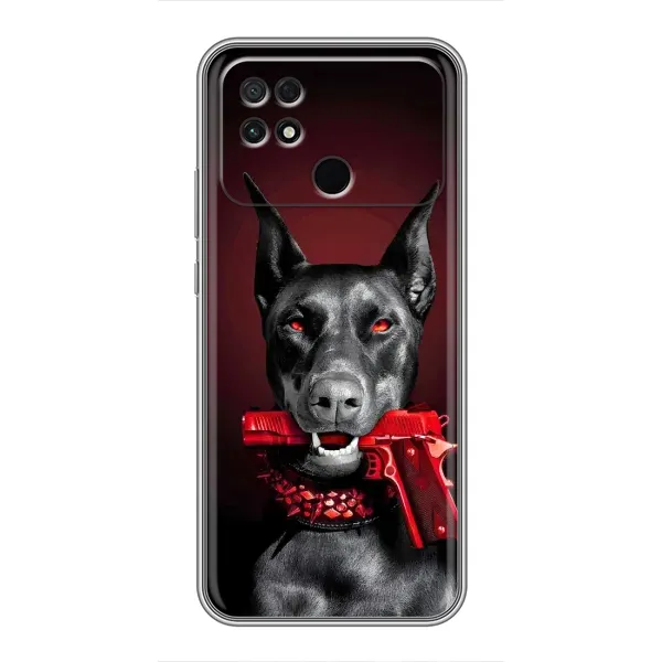 Чехол с рисунком «Доберман злой» для Xiaomi POCO C40 Чехол с рисунком «Доберман злой» для Xiaomi POCO C40