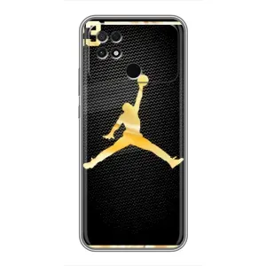 Силиконовый Чехол Nike Air Jordan на Поко с40 (Джордан 23)