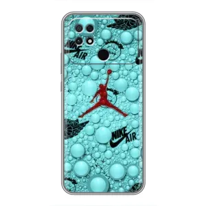 Силиконовый Чехол Nike Air Jordan на Поко с40 (Джордан Найк)