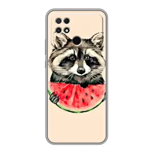 Силиконовый Чехол с Енотами на Xiaomi POCO C40 (Енот)