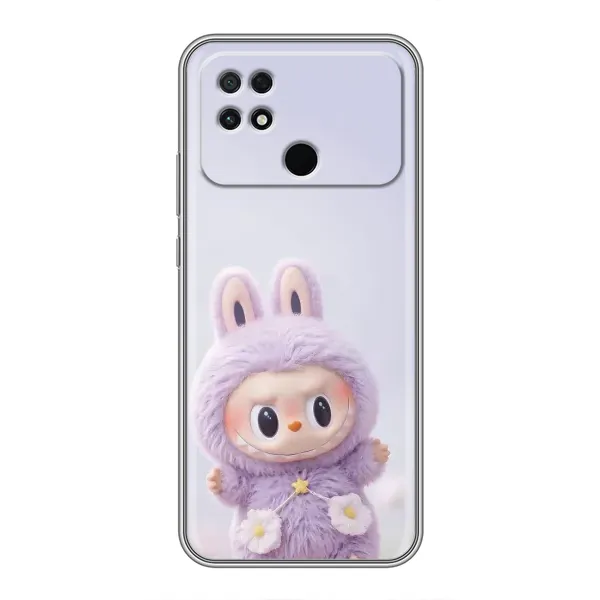 Чехол с рисунком «Фиолетовый Лабубу» для Xiaomi POCO C40 Чехол с рисунком «Фиолетовый Лабубу» для Xiaomi POCO C40
