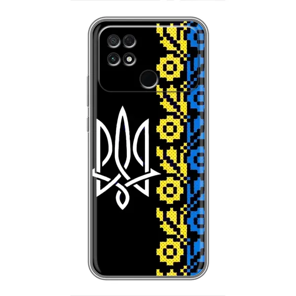 Чехол с рисунком «Герб и вышыванка» для Xiaomi POCO C40 Чехол с рисунком «Герб и вышыванка» для Xiaomi POCO C40
