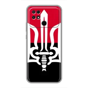 Чехлы УПА (Красно-Чёрный) на Xiaomi POCO C40 (Герб Украины)