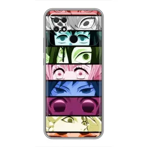 Силіконові чохлі з очіма Anime для Поко с40 (Очі Хашира)