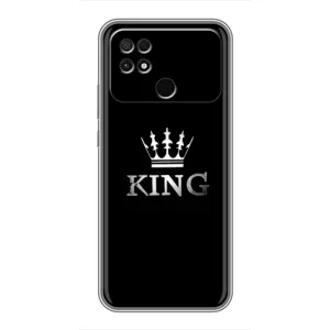 Чехол (Корона на чёрном фоне) для Поко с40 (KING)