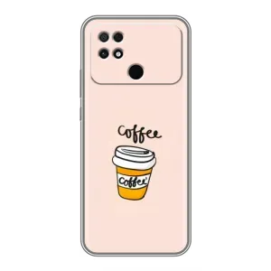 Чехол с изображением вкусной еды для Xiaomi POCO C40 (Кружка кофе)