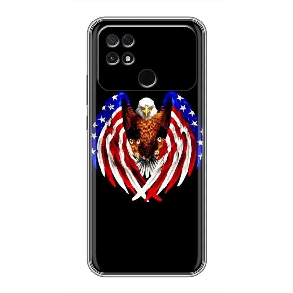 Чехол с рисунком «Крылья США» для Xiaomi POCO C40 Чехол с рисунком «Крылья США» для Xiaomi POCO C40