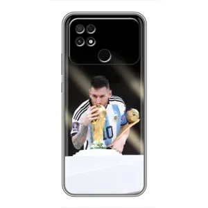 Чехлы Лео Месси Аргентина для Xiaomi POCO C40 (Кубок Мира)