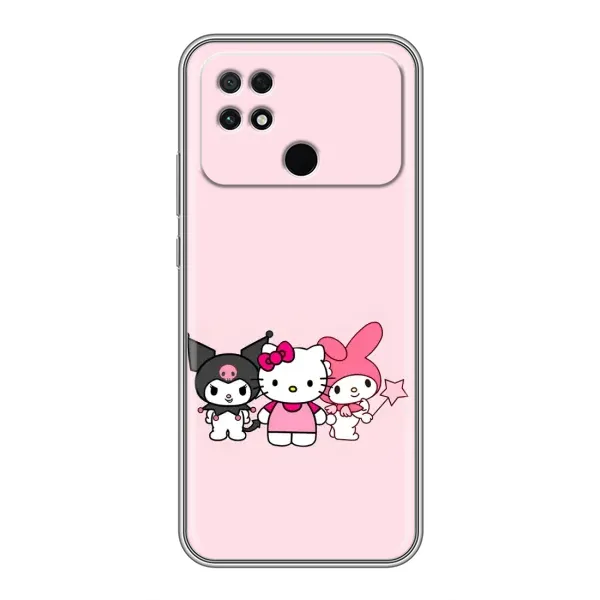 Чехол с рисунком «Куроми Мелоди Китти» для Xiaomi POCO C40 Чехол с рисунком «Куроми Мелоди Китти» для Xiaomi POCO C40