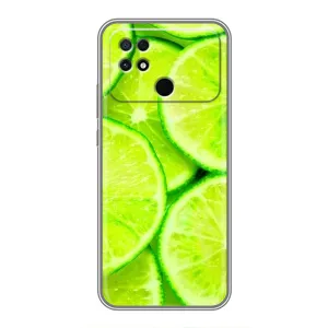 Чехол с изображением вкусной еды для Xiaomi POCO C40 (Лайм)