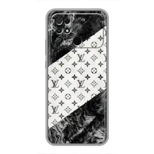 Чехол Стиль Louis Vuitton на Xiaomi POCO C40 (LV на белом)