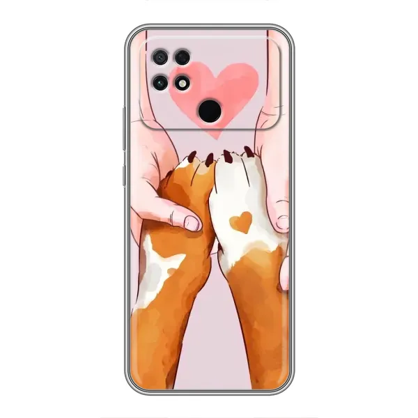 Чехол с рисунком «Любовь к собакам» для Xiaomi POCO C40 Чехол с рисунком «Любовь к собакам» для Xiaomi POCO C40