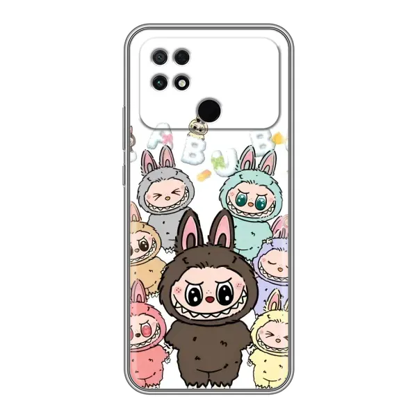 Чехол с рисунком «Маленькие Лабубу» для Xiaomi POCO C40 Чехол с рисунком «Маленькие Лабубу» для Xiaomi POCO C40