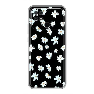 Чехол с ромашками на Xiaomi POCO C40 (Маленькие ромашки)