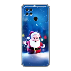 Чехлы на Новый Год Xiaomi POCO C40 (Маленький Дед Мороз)