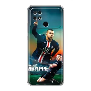 Чехол (TPU) с Футболистом на Xiaomi POCO C40 (MBAPPE)