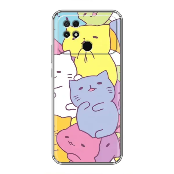 Чехол с рисунком «Милые котики» для Xiaomi POCO C40 Чехол с рисунком «Милые котики» для Xiaomi POCO C40