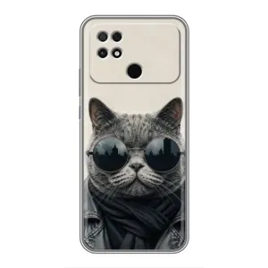 Чехол на тематику: Коты для Xiaomi POCO C40 (Модный кот)
