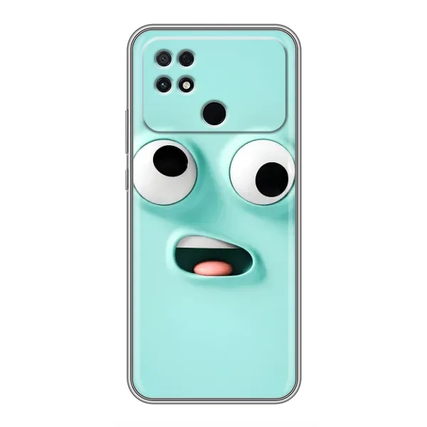 Чехол с рисунком «Забавное мятное лицо» для Xiaomi POCO C40 Чехол с рисунком «Забавное мятное лицо» для Xiaomi POCO C40