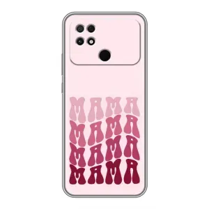 Чехлы на день мамы для Поко с40 (Надпись мама)