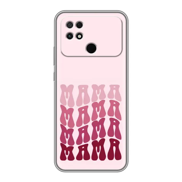 Чехол с рисунком «Надпись мама» для Xiaomi POCO C40 Чехол с рисунком «Надпись мама» для Xiaomi POCO C40