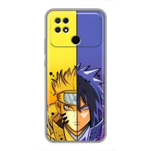 Купить Чохли на телефон з принтом Anime для Xiaomi POCO C40 (Naruto Vs Sasuke)