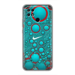 Силиконовый Чехол на Xiaomi POCO C40 с картинкой Nike (Найк зеленый)