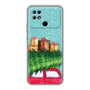 Чехол Новогодняя Елка на Xiaomi POCO C40 (Новогодние подарки)