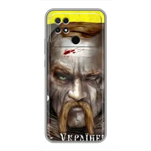 Чехол с картинкой (Патриотический КОЗАК) на Xiaomi POCO C40 (Одноглазый Козак)