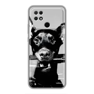 Чехол ДОБЕРМАН для Xiaomi POCO C40 (Опасный доберман)