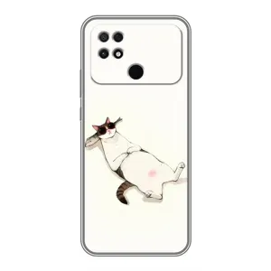 Чехол на тематику: Коты для Xiaomi POCO C40 (Отдых)