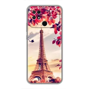 Чехол с Эйфелевой башней на Xiaomi POCO C40 (Paris photo)