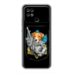 Чехол с принтом для Xiaomi POCO C40 (Патрон Воин)