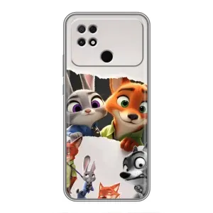 Силіконовий чохол з принтом Зоотрополіс для Xiaomi POCO C40 (Персонажі Зоо)