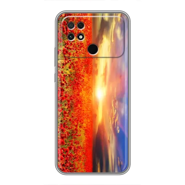 Чехол с рисунком «Поле тюльпанов» для Xiaomi POCO C40 Чехол с рисунком «Поле тюльпанов» для Xiaomi POCO C40