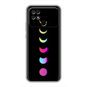 Чехол (ТПУ) с планетами на Xiaomi POCO C40 (Полнолуние)