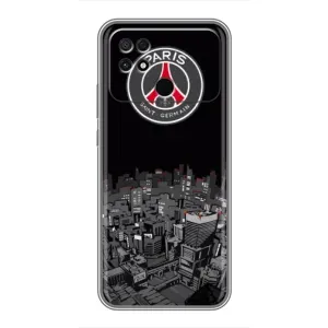 Силіконові Чохли з принтом Футбол на Xiaomi POCO C40 (PSG)