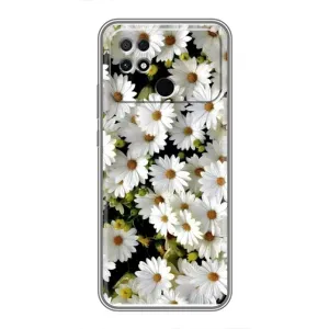 Чехол с ромашками на Xiaomi POCO C40 (Рамка в ромашках)