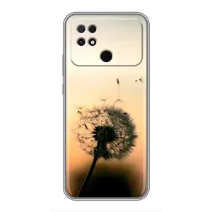 Силиконовый Чехол с одуванчиками на Xiaomi POCO C40 (Роздумаханый одуванчик)