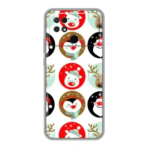 Силиконовый бампер на рождество для Xiaomi POCO C40 (Рождественский принт)