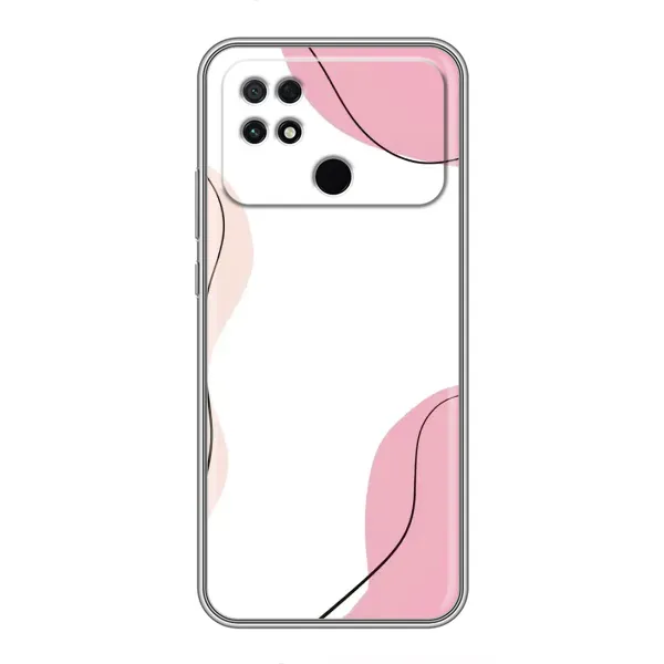 Чехол с рисунком «Розовый фон» для Xiaomi POCO C40 Чехол с рисунком «Розовый фон» для Xiaomi POCO C40