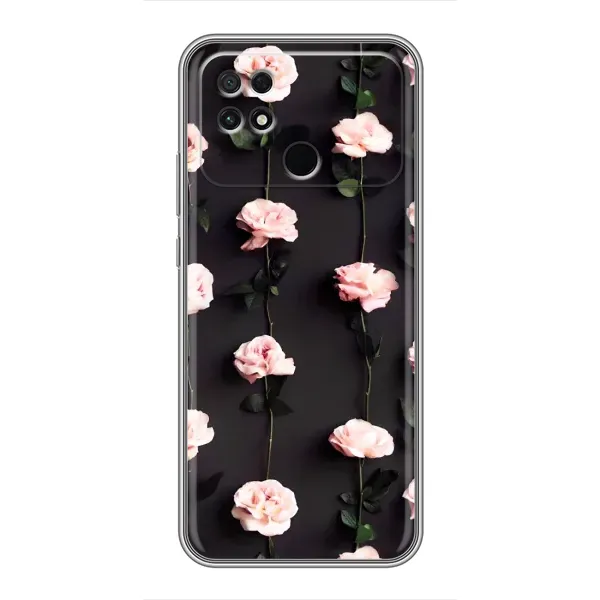 Чехол с рисунком «Розы» для Xiaomi POCO C40 Чехол с рисунком «Розы» для Xiaomi POCO C40
