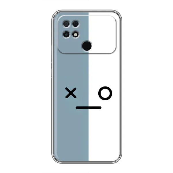 Чехол с рисунком «Серо-белый» для Xiaomi POCO C40 Чехол с рисунком «Серо-белый» для Xiaomi POCO C40