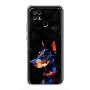 Бампер для Xiaomi POCO C40 с картинкой "Песики" (Собака Мопс)
