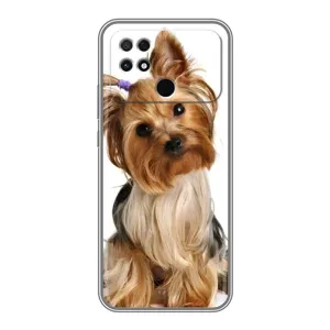 Чехол (ТПУ) Милые собачки для Xiaomi POCO C40 (Собака Терьер)