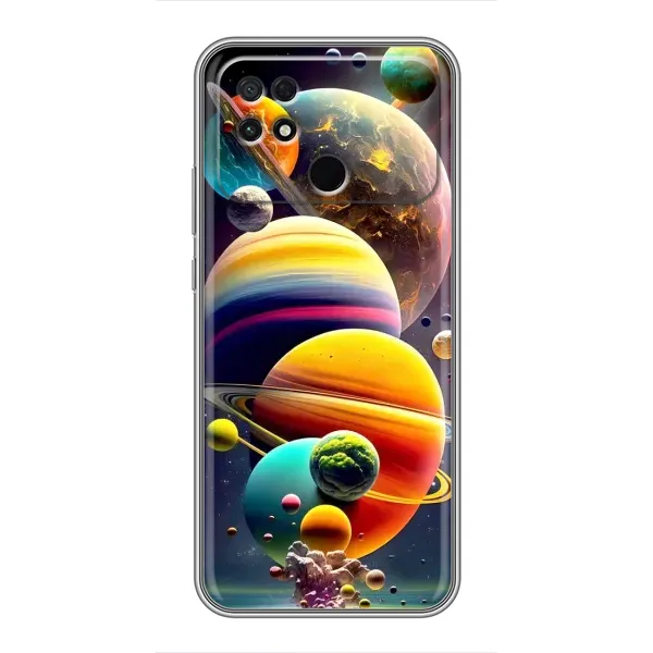 Чехол с рисунком «Солнечна система» для Xiaomi POCO C40 Чехол с рисунком «Солнечна система» для Xiaomi POCO C40